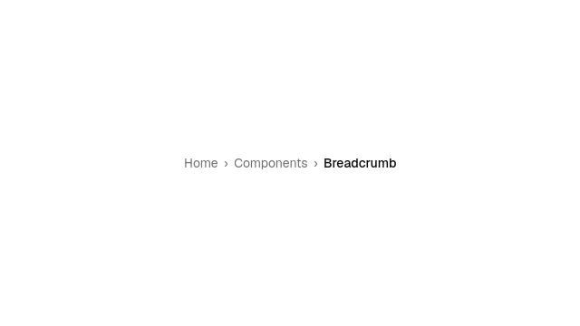 Static Breadcrumb preview from the Qt gallery