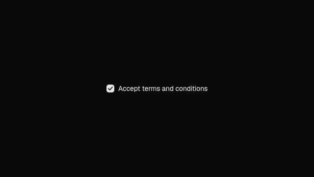 Checkbox component preview