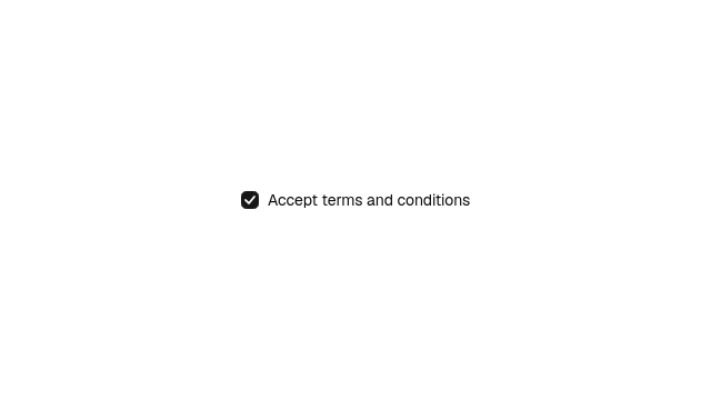 Checkbox component preview