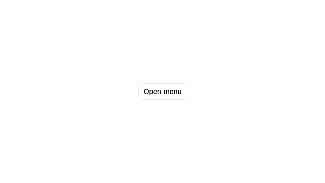 Static Dropdown menu preview from the Qt gallery