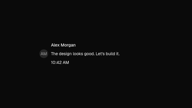 Static Message preview from the Qt gallery