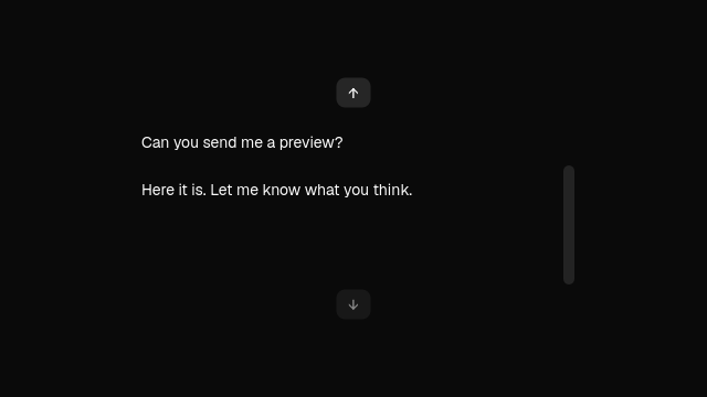Static Message scroller preview from the Qt gallery
