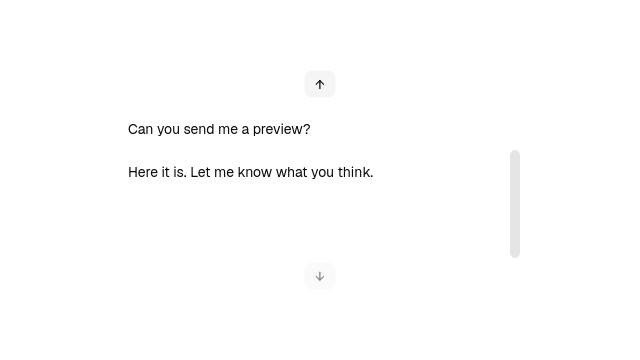 Static Message scroller preview from the Qt gallery