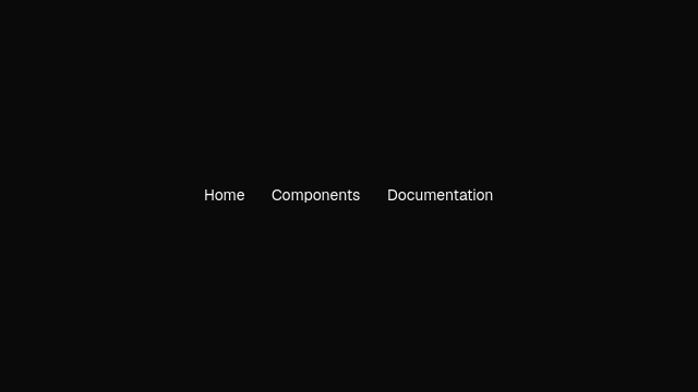 Static Navigation menu preview from the Qt gallery