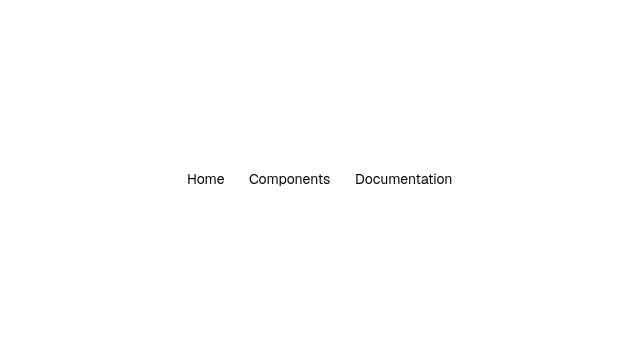 Static Navigation menu preview from the Qt gallery