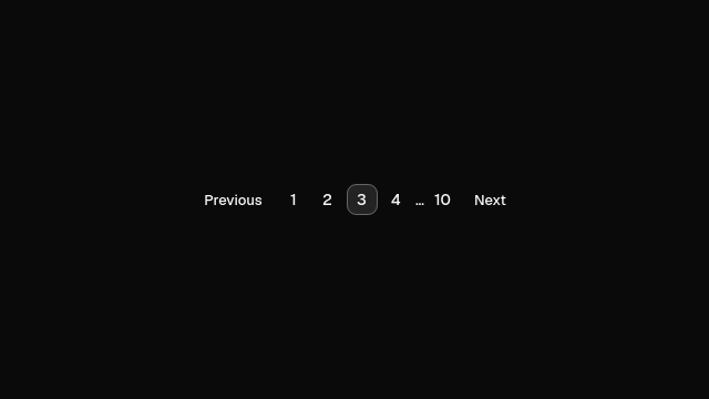 Static Pagination preview from the Qt gallery