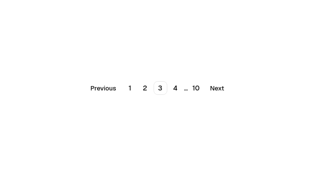 Static Pagination preview from the Qt gallery