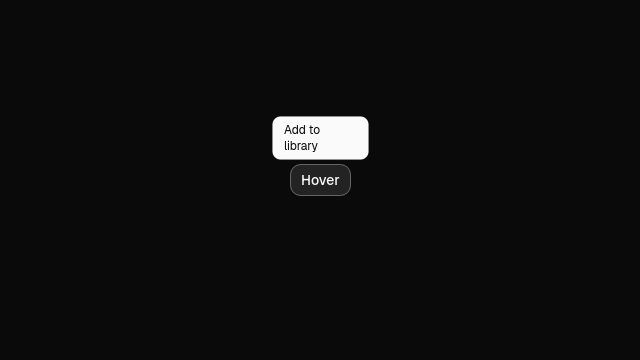 Tooltip component preview